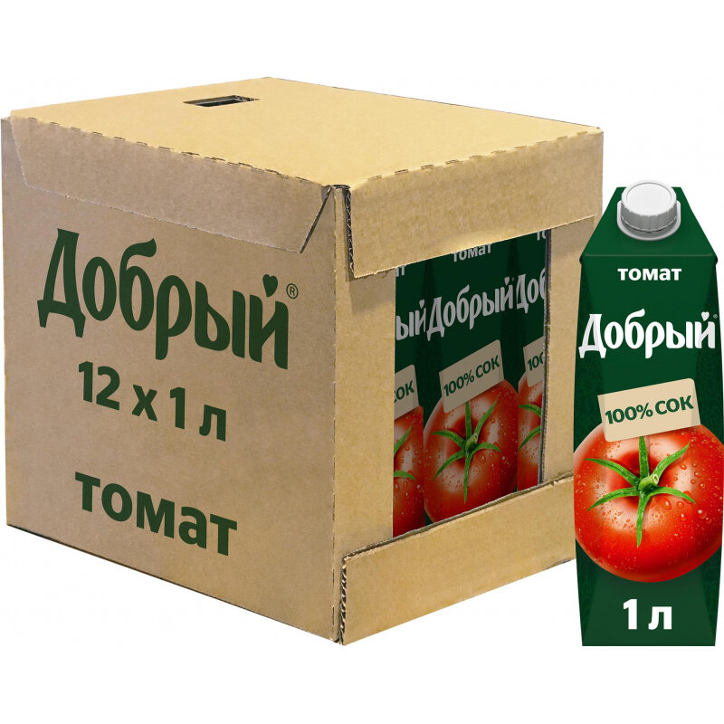 Сок Добрый томатный 1 л - фотография № 3