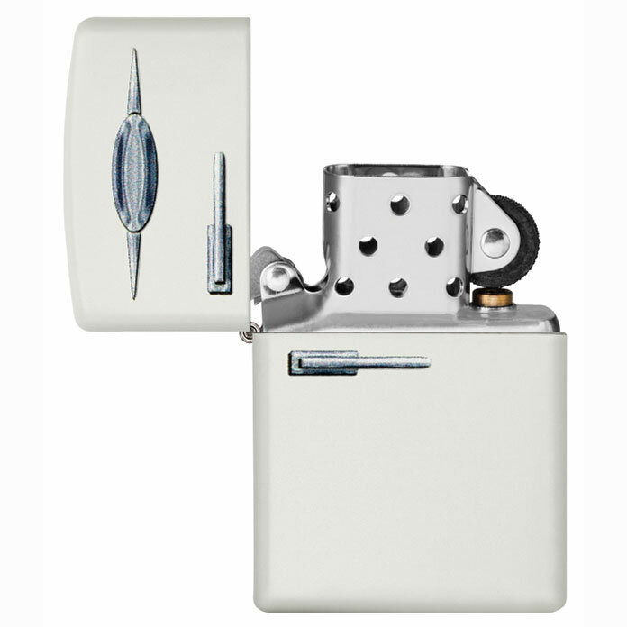 Зажигалка Zippo Classic Retro Fridge Design White Matte 49636 - фотография № 4