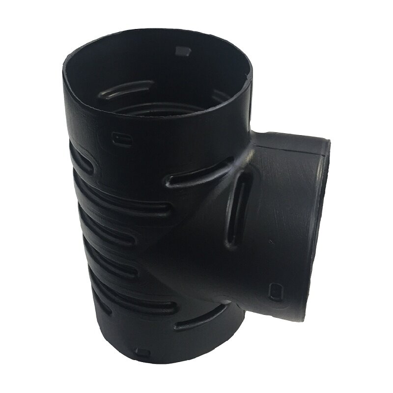 фото Тройник для дренажных гофрированных труб d=63х63мм 90 гр.