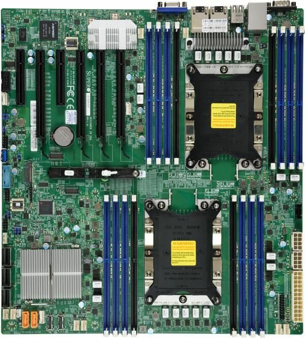 Материнская Плата SuperMicro MBD-X11DPI-N-O Soc-3647 iC621 eATX 16xDDR4 14xSATA3 SATA RAID iC621 2хG