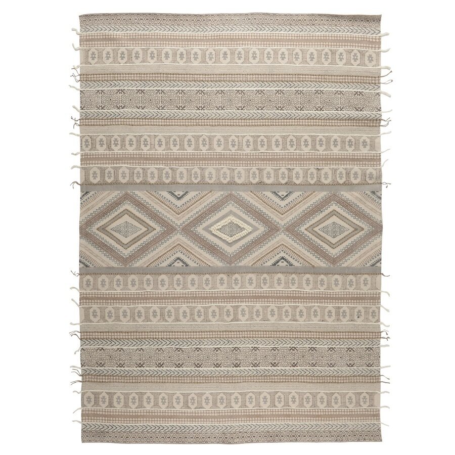 Ковер из хлопка шерсти и джута с геометрическим орнаментом из коллекции Ethnic 160х230 см Tkano TK20-DR0012
