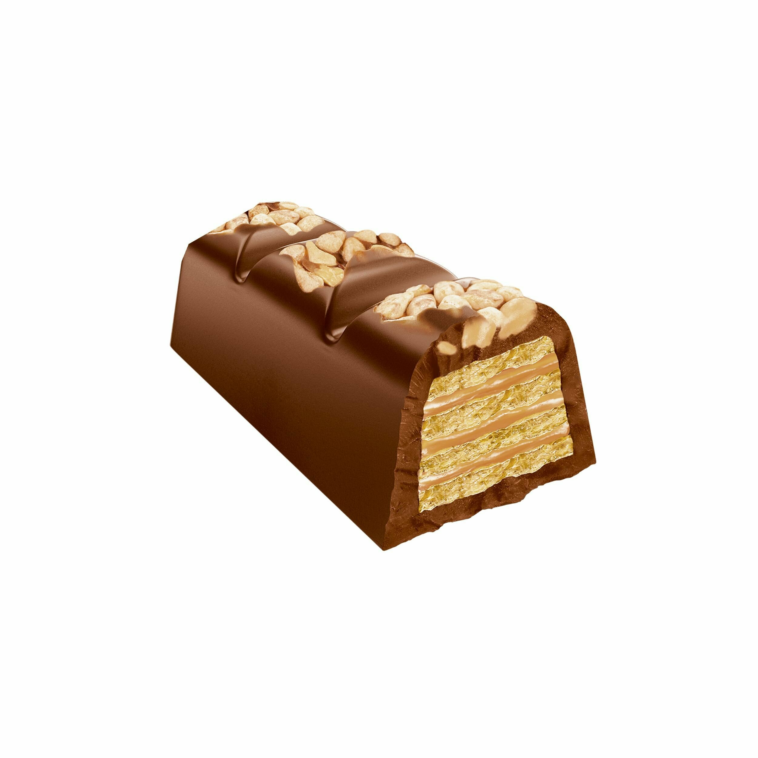 Шоколадный батончик, "Goodmix taste", в молочном шоколаде, с хрустящей вафлей и вкусом соленого арахиса, декорированный арахисом, 160г - фотография № 4