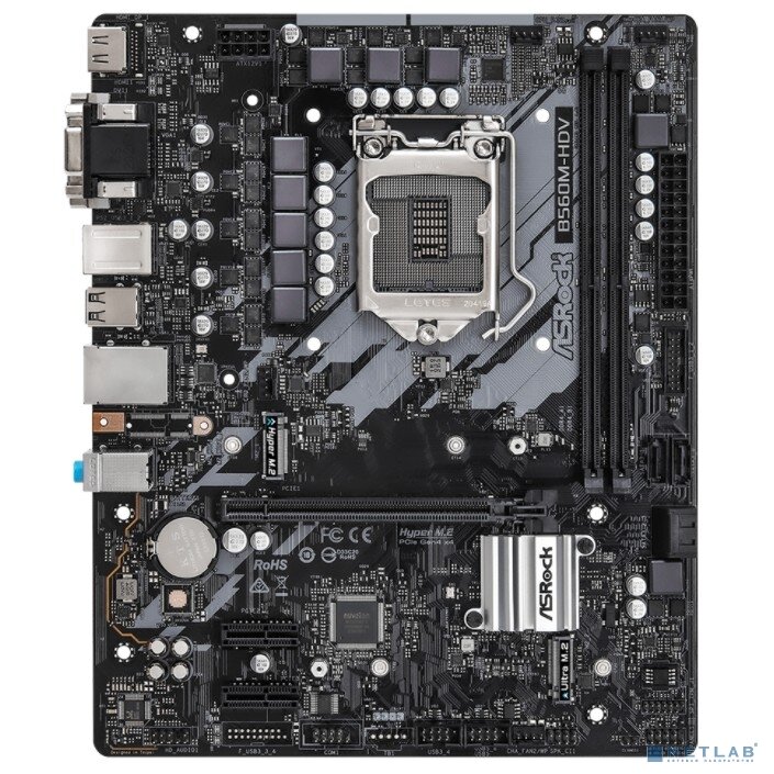 ASROCK Материнская плата Asrock B560M-HDV LGA1200, Intel B560, mATX BOX