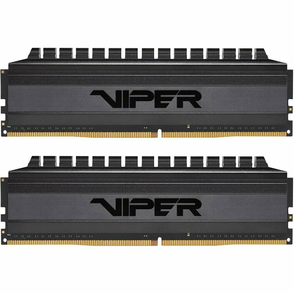 Оперативная память 16Gb DDR4 3000MHz Patriot Viper 4 Blackout (2x8Gb KIT) (PVB416G300C6K)