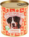 ЕМ без проблем зооменю для взрослых собак с говядиной и лапшой (750 гр) - изображение