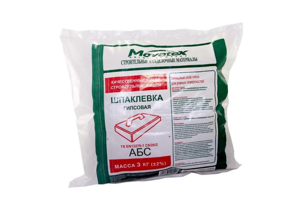 фото Шпаклевка финишная АБС 3 кг Movatex Т02392