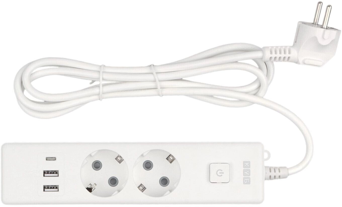 фото Сетевой удлинитель Powercube PC-4-2M 1.9м (2 розетки) белый (коробка)