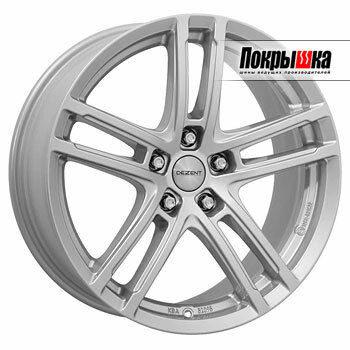 Диски DEZENT TZ 7.5х17/5х108 D63.4 ET50.5, Silver