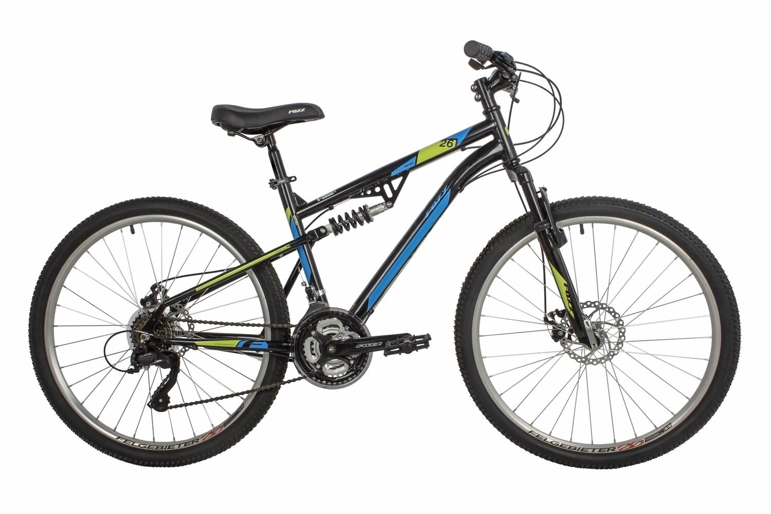 Велосипед FOXX MATRIX 26" (2022) (Велосипед FOXX 26" MATRIX черный, сталь, размер 18")