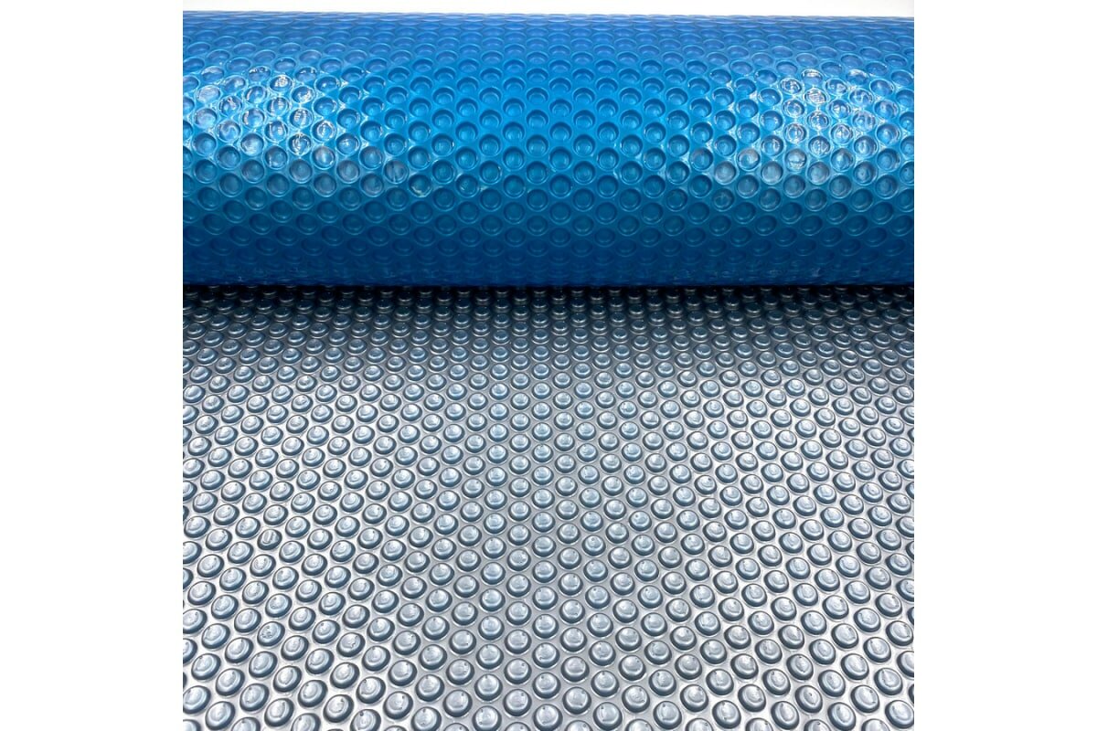 Пузырьковое покрывало Reexo Silver Cut серебристо-голубое, 400 мкр, для бассейна размера 8x3.6 м 164945 - фотография № 1