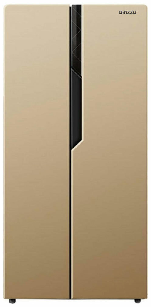 Холодильник Side by Side Ginzzu NFK-420 золотистый