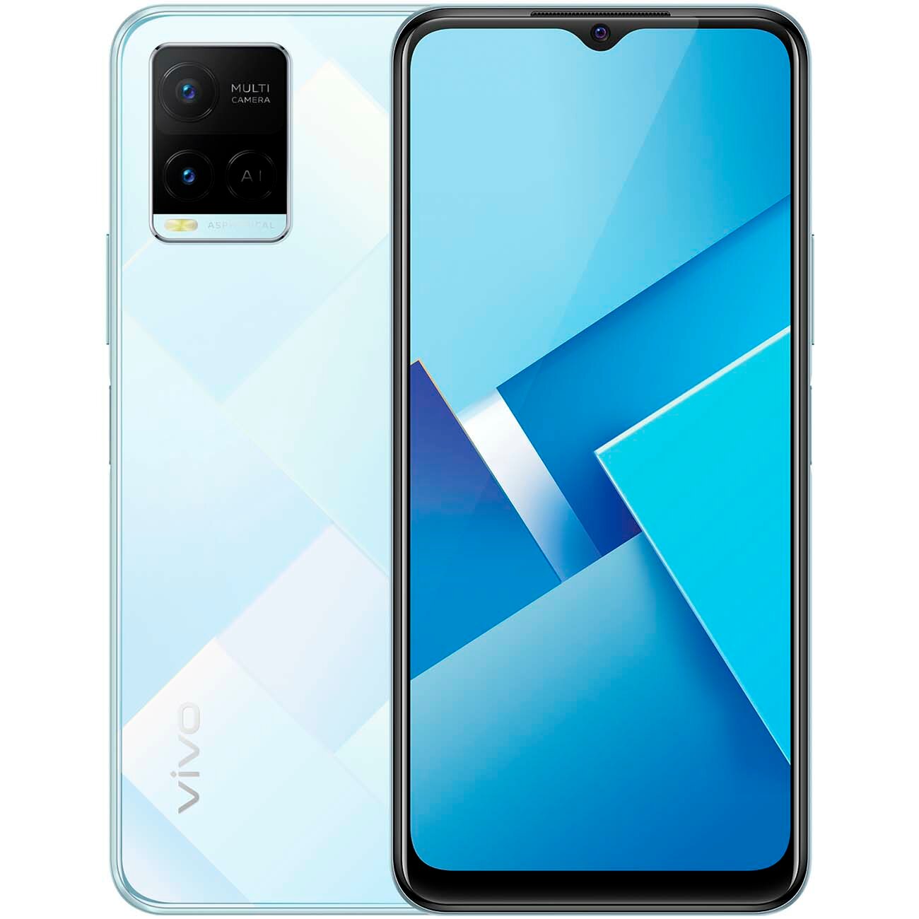 Смартфон vivo Y21 4/64GB бриллиантовое сияние