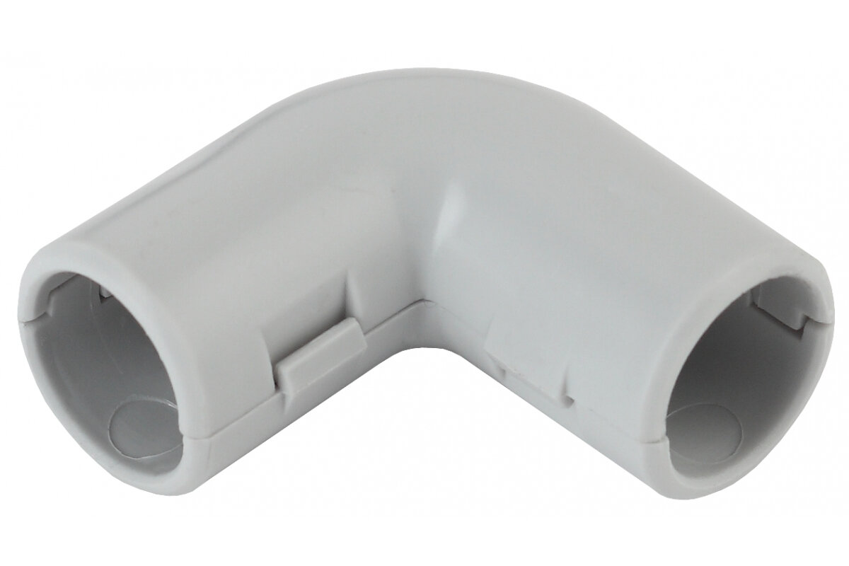 фото Угол отвод разъемный d 20 для труб ПВХ (2 шт.)