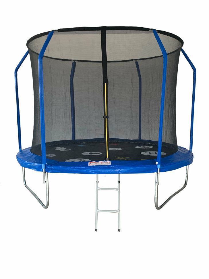 Sport Elite Батут SPORTELIT PLAY с внутренней сеткой 12FT синий