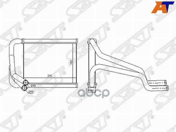 Радиатор отопителя салона HYUNDAI ELANTRA 10-/I 30 12-/KIA CEED 12-