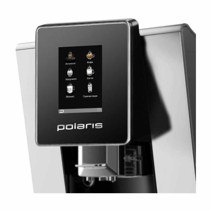 Кофемашина Polaris PACM 2060AC Silver/Black PACM 2060AC - фотография № 3