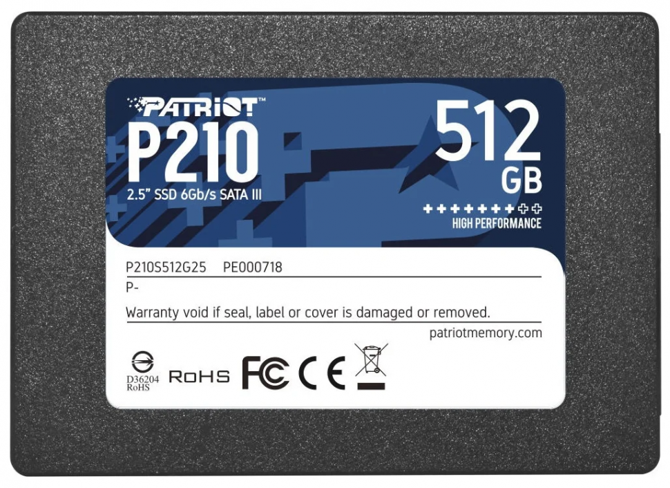 Твердотельный накопитель Patriot Memory 512 GB P210S512G25