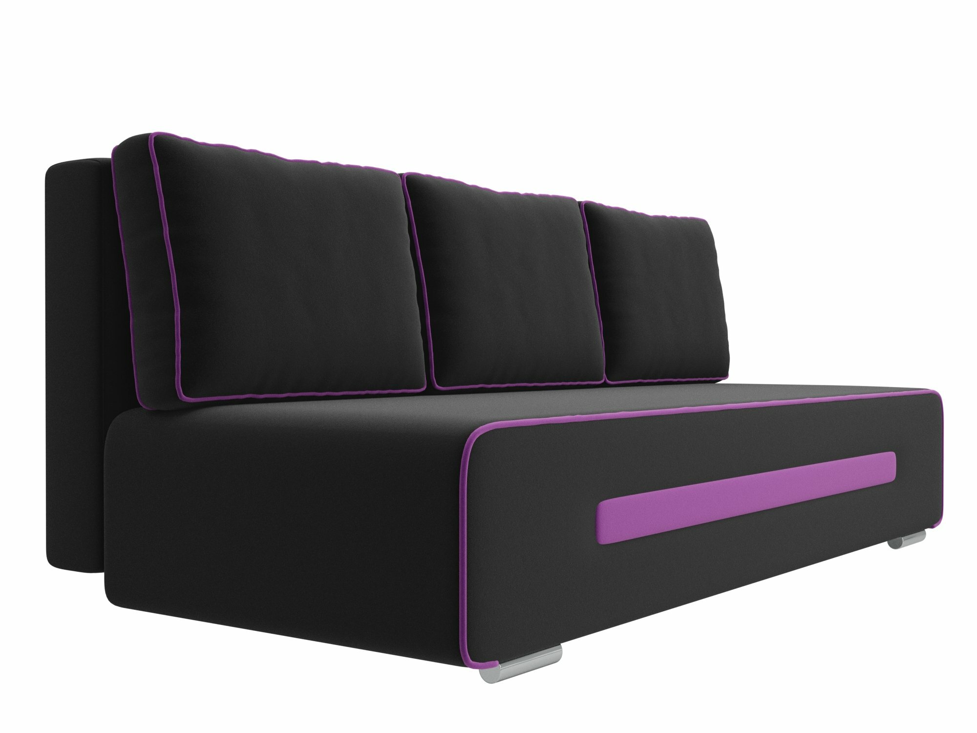 Прямой диван Приам, Микровельвет, Модель 107409 - фотография № 10