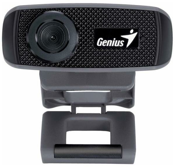 Genius Web-Camera GENIUS FaceCam 1000X v2, 720p, 30 fps, bulld-in microphone, manual focus. Black