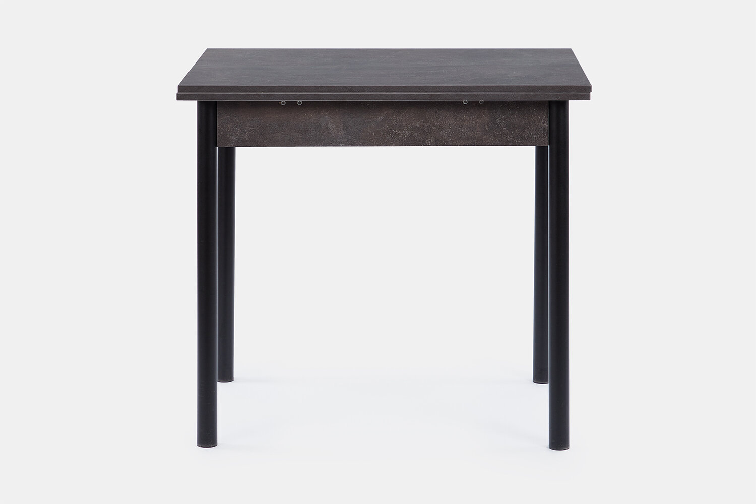 Кухонный стол раздвижной Hoff Родос, 80(120)х75х60 см, цвет ателье тёмный, чёрный муар - фотография № 2