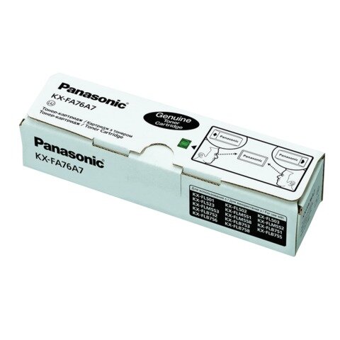 Тонер-картридж PANASONIC (KX-FA76A) KX-FL501/502/503/M553RU, черный, оригинальный, ресурс 2000 страниц