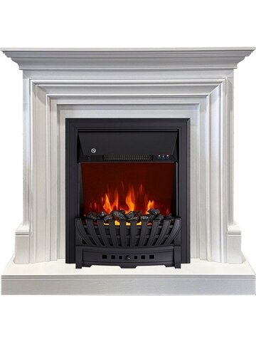 Электрокамин Royal Flame Bradford (белый) с очагом Aspen Black