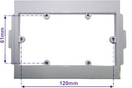 Пластиковый суппорт 45Х90, под винт, в короб 100 мм -CT100-F45X90