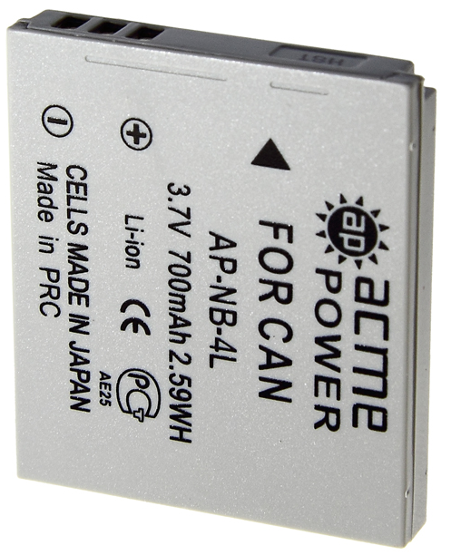 AcmePower NB-4L 700mAh