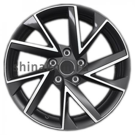  7*17 5*114,3 ET51 67,1 Khomen Wheels KHW1714 Black-FP (Tucson)