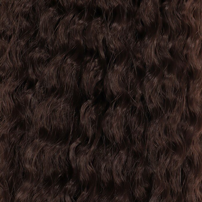 Самба Афролоконы, 60 см, 270 гр, цвет шоколадный/тёмный шоколад HKB4/33А (Бразилька) - фотография № 2