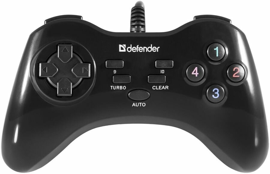 Defender Геймпад Game Master G2 / ПК / USB 3.0 / D-Pad - 8 / 10 кн.+ 3 кн.Turbo,Clear,Auto / Windows