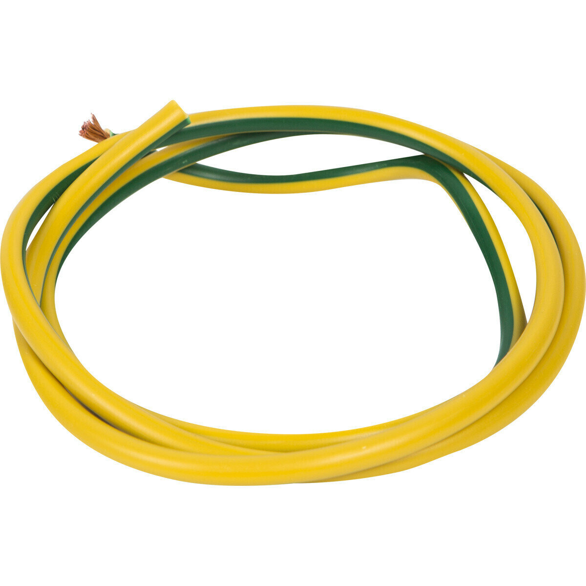 фото Провод многопроволочный ПУГВ ПВ3 1х2,5 желто-зеленый ( комплект из 1 м )