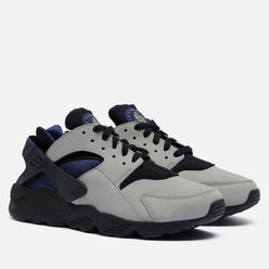 Мужские кроссовки Nike Air Huarache Leather серый , Размер 44 EU