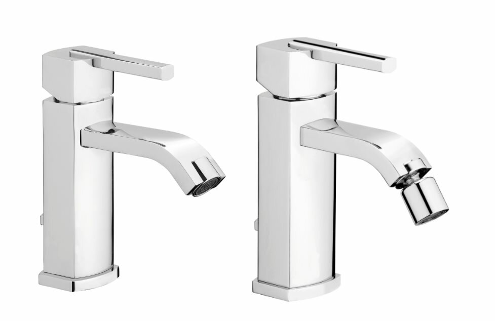 Смесители Webert AZETA См-ль для рак слив авт. хром AZ830101.015+См-ль д/биде сл. ав AZ840101.015 (AZ830101.015/AZ840101.015)