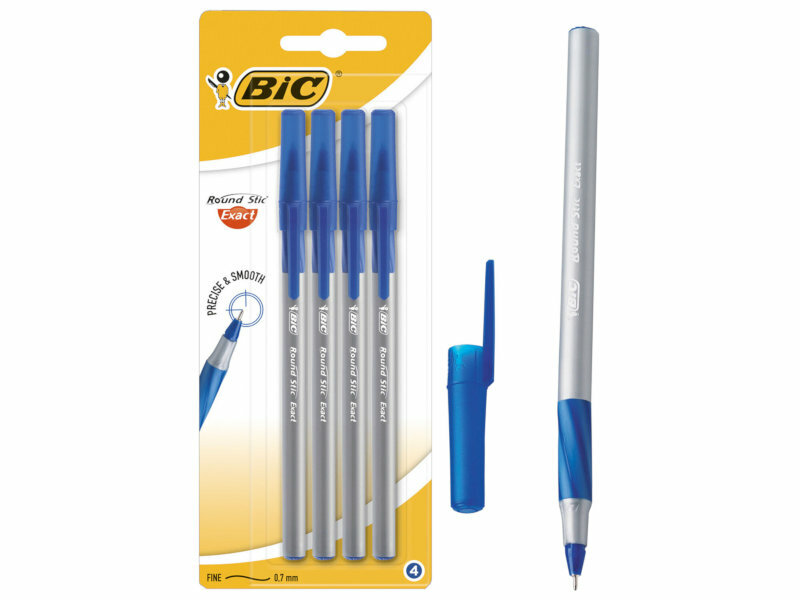 Ручки шариковые Bic Round Stic Exact 4шт 932857