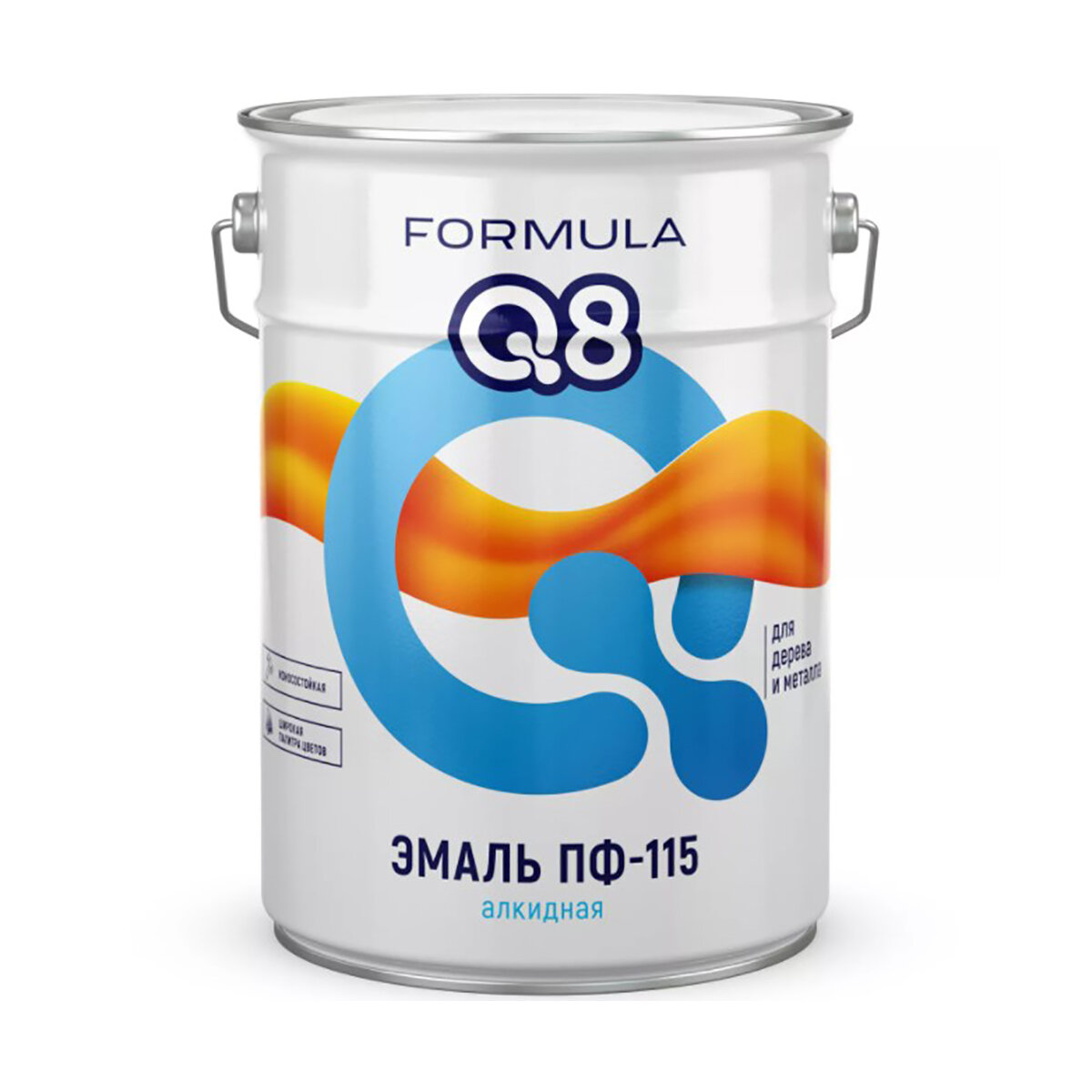 Эмаль ПФ-115 алкидная Formula Q8 глянцевая 20 кг синяя