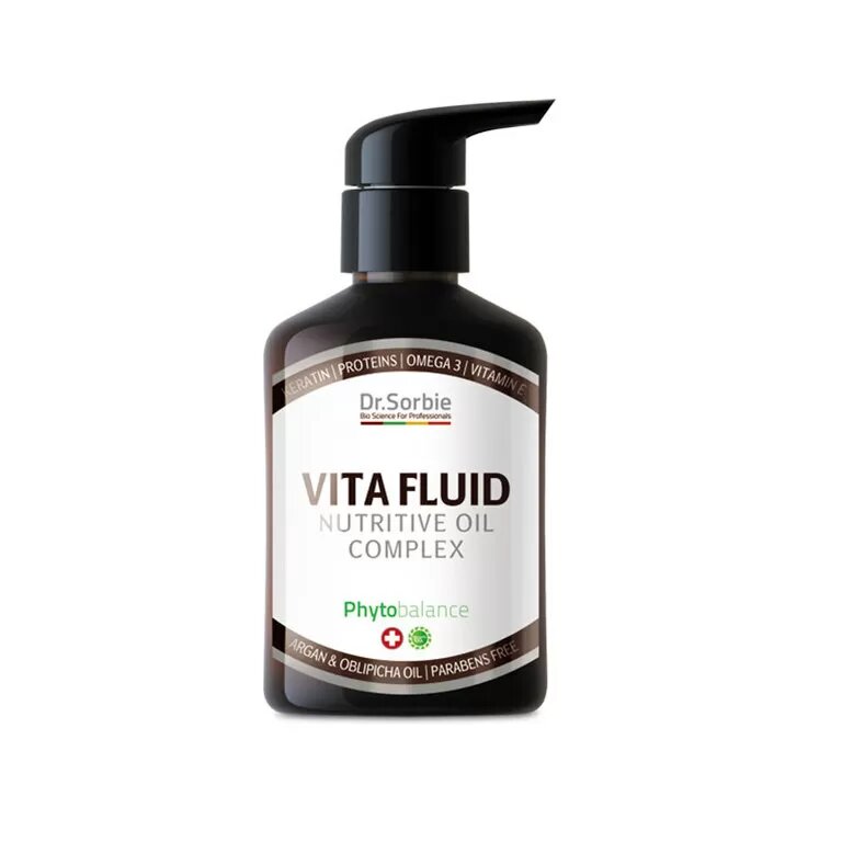 Комплекс масел для сухих тонких и нормальных волос 150 мл DR.SORBIE Vita Fluid Nutritive Oil Complex/150 мл