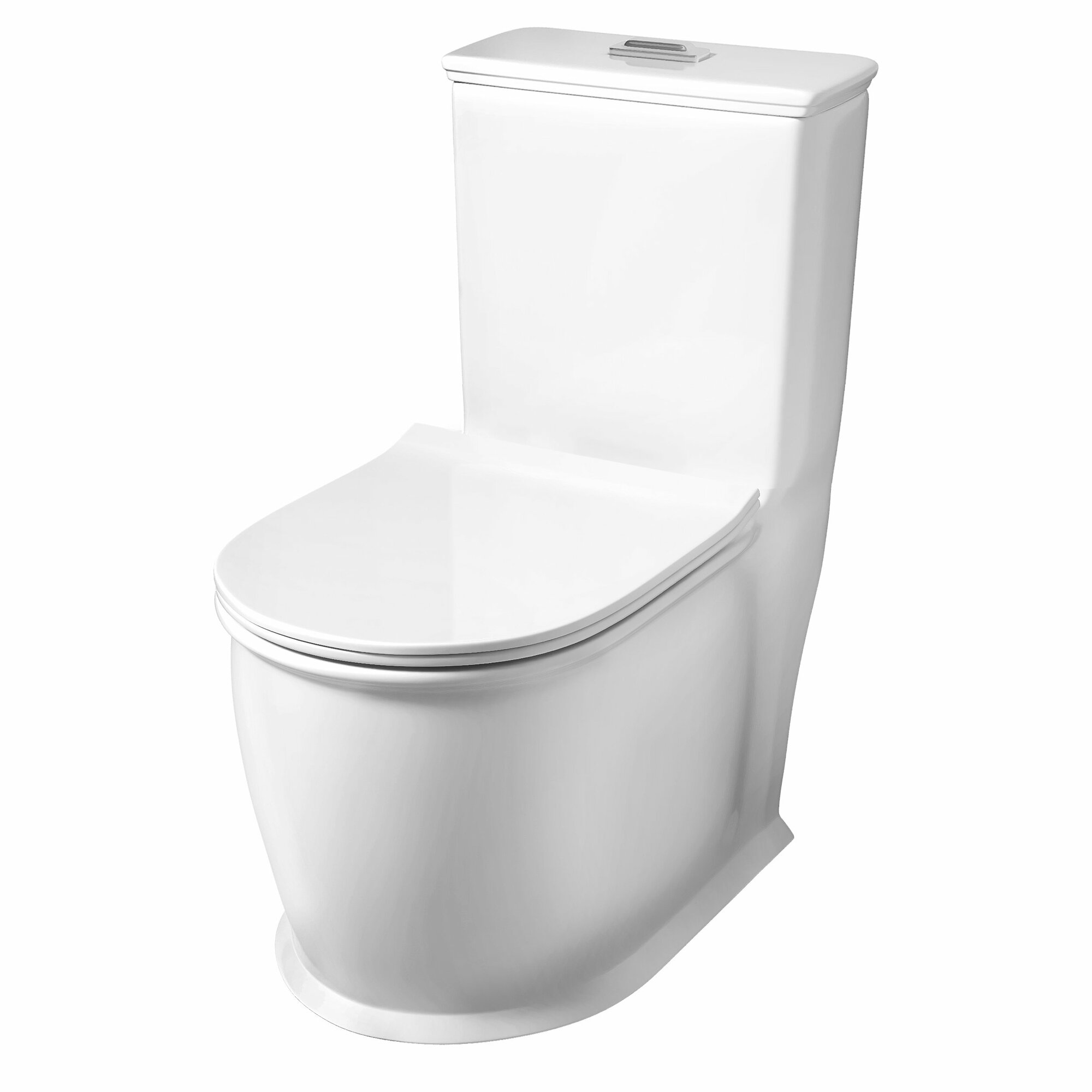 фото Унитаз Grossman GR-4492S Retro (670*350*825) моноблок напольный безободковый с тонкой крышкой, 1 место