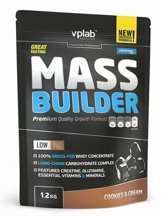 Гейнер VPLab Mass Builder 1,2кг. / печенье-крем