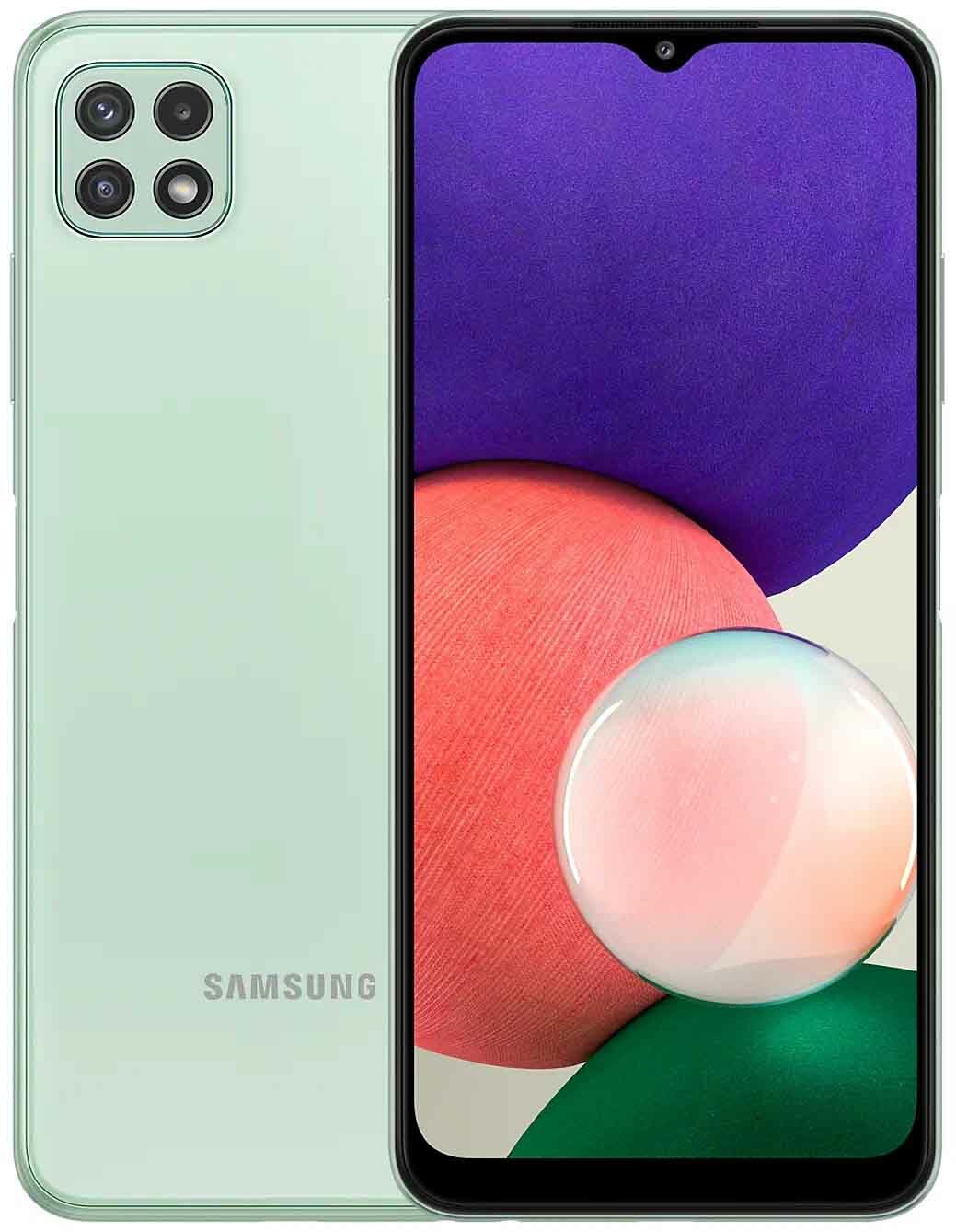 Смартфон Samsung Galaxy A22s 5G 4/64 ГБ, мятный (RU)