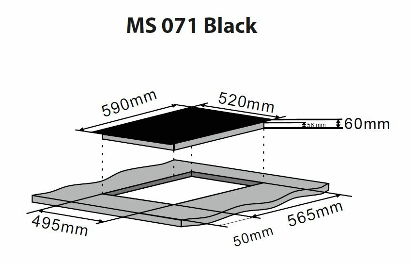 Индукционная варочная панель ZorG Technology MS 071 black - фотография № 6