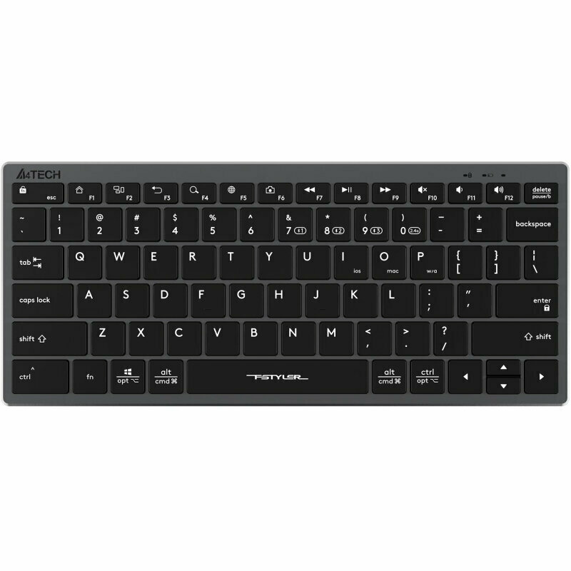 Клавиатура A4Tech Fstyler FBX51C серый USB/BT (FBX51C GREY), 1777599