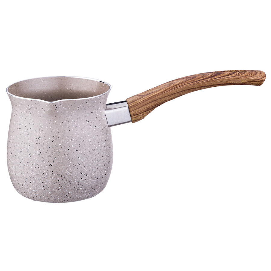 фото Турка agness с антипригар.мрамор. покрытием и ручкой soft touch 450 мл без упаковки