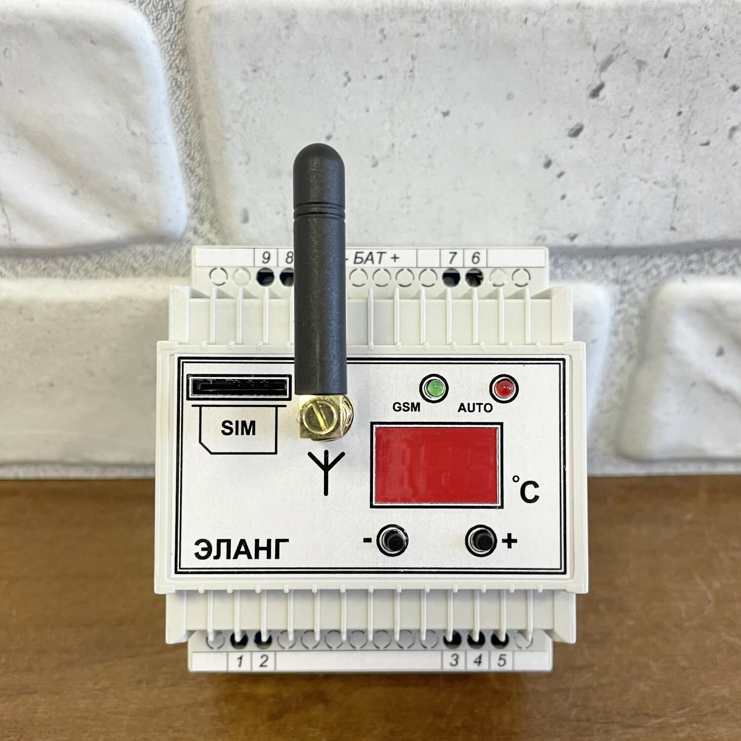 GSM реле ELANG Power Control Thermo v2.1 / Однофазное / Контроллер для управления питанием / Для поддержания заданной температуры / С контактным извещателем / Установка на DIN рейку