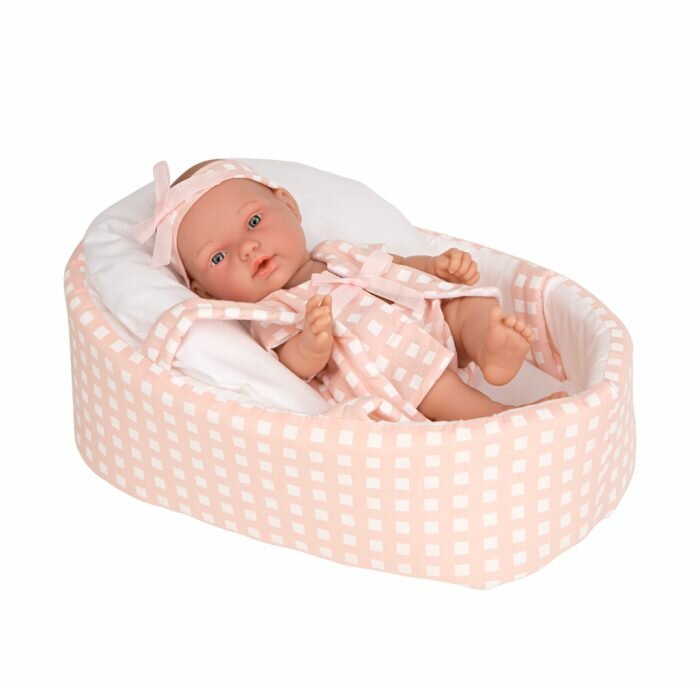 Кукла Arias ELEGANCE PILLINES виниловая, 26 см, в люльке, коробка