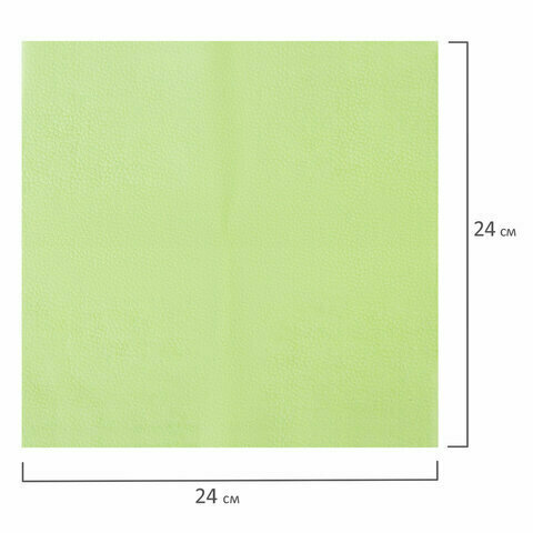 Салфетки бумажные Салфетки бумажные 100 шт., 24х24 см, LAIMA/лайма, зелёные (пастельный цвет), 100% целлюлоза, 111791 4 комплекта - фотография № 5