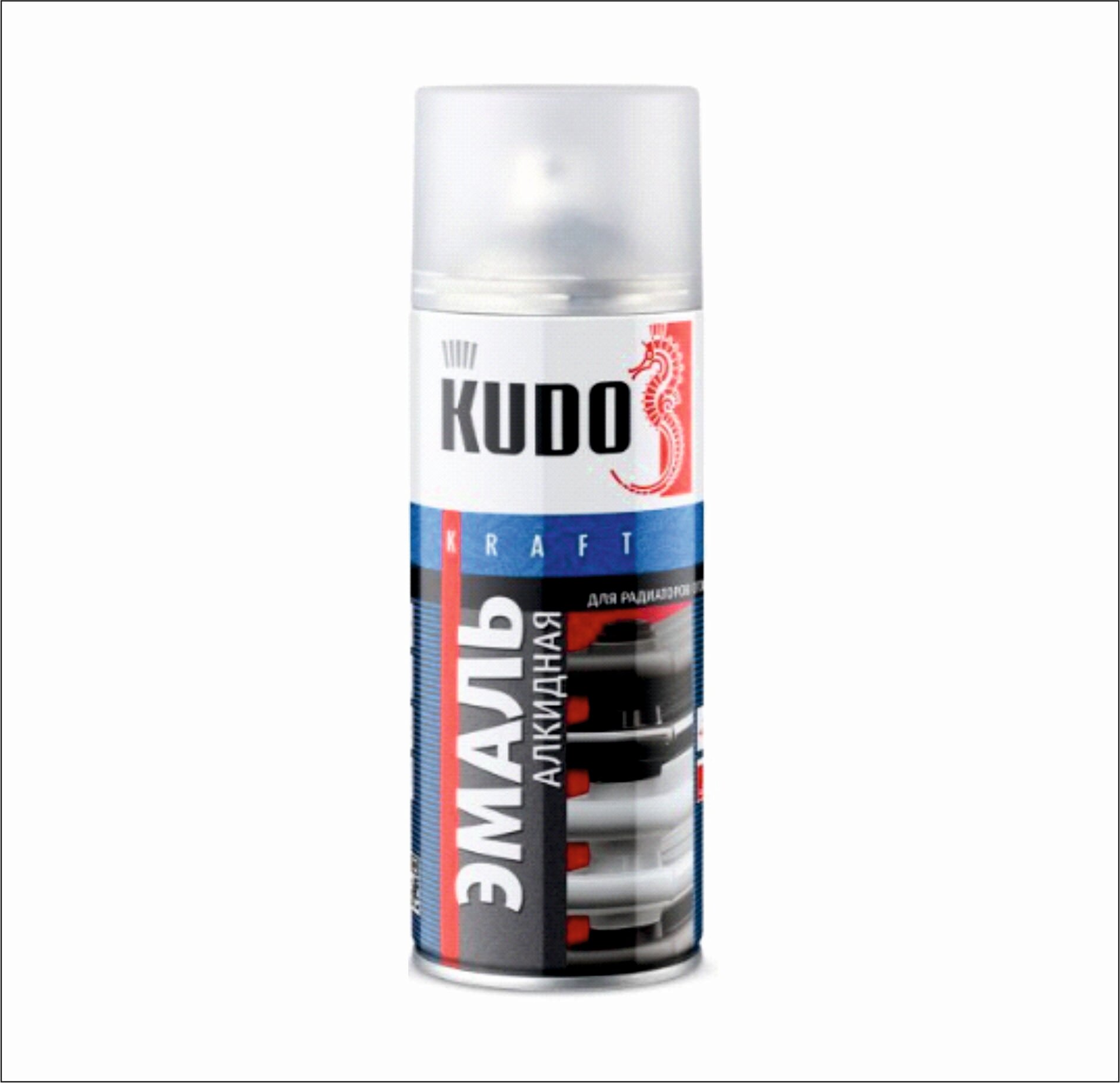 Эмаль KUDO для радиаторов отопления, белый, 520 мл, 1 шт.