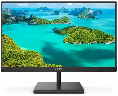 Монитор 27" Philips 275E1S (00/01) 2560x1440, 4 ms, 250 кд/м2, 1000:1, 178°/178°, IPS, HDMI, DP, VGA, VESA 100x100 мм