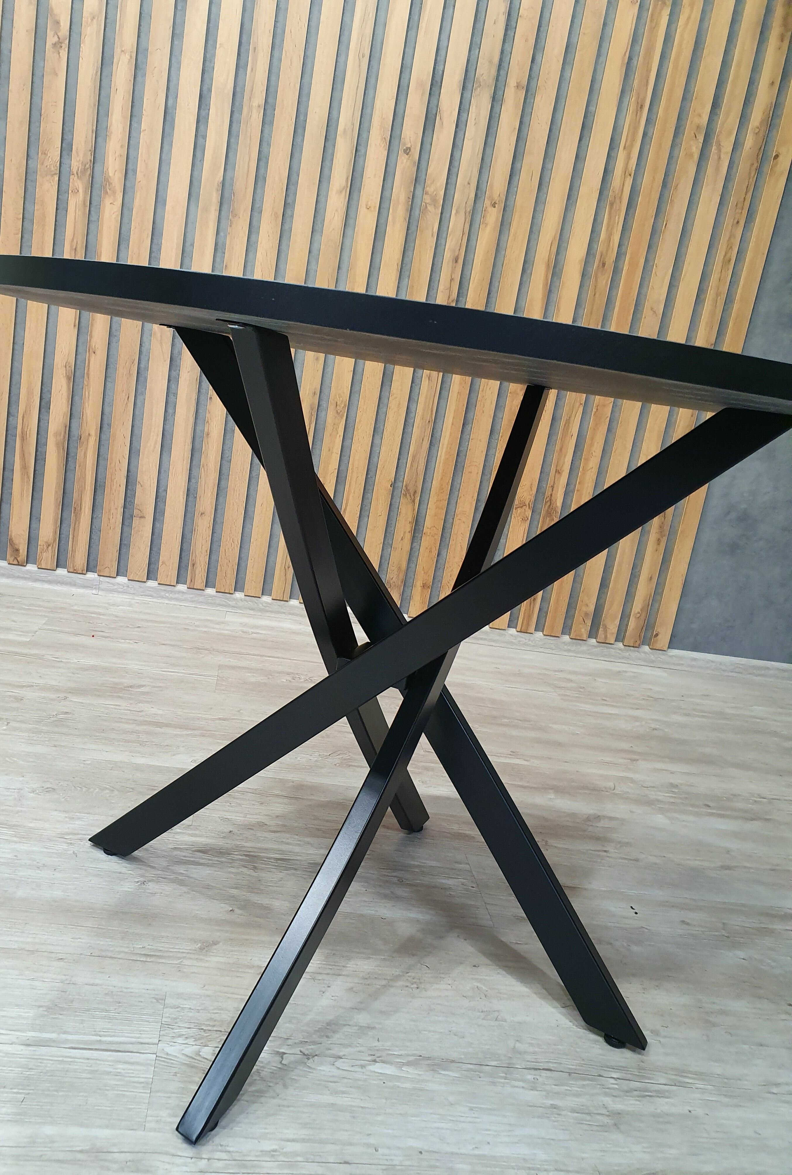 Стол круглый металлический обеденный, Грация 98х98х75 см, кухонный, письменный, пластиковый для дома, для дачи - фотография № 2