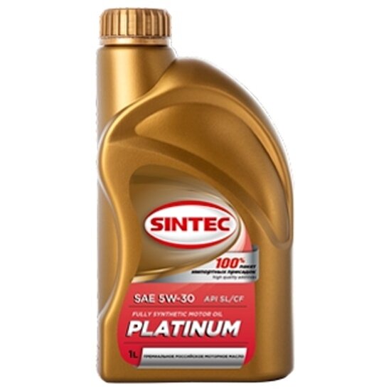 Моторное масло SINTEC PLATINUM 5W-30 API SL/CF синтетическое 1 л